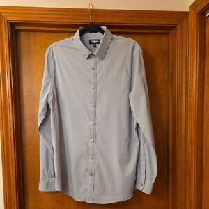 Express Men's Gray Dress Shirt